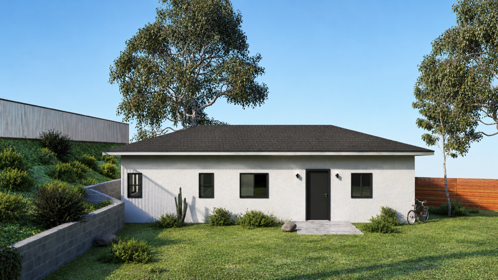 Jurupa Valley addition and ADU front rendering